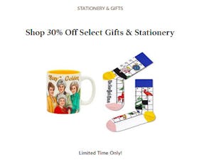 Shop 30% Off Select Gifts & Stationery
