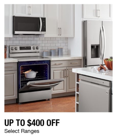 Up to $400 Off Select Ranges from Home Depot