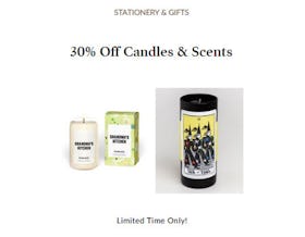 30% Off Candles & Scents