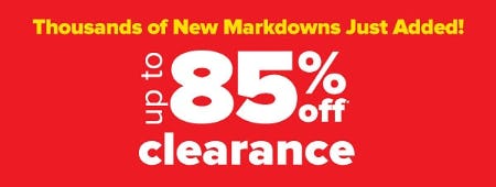 Up to 85% Off Clearance