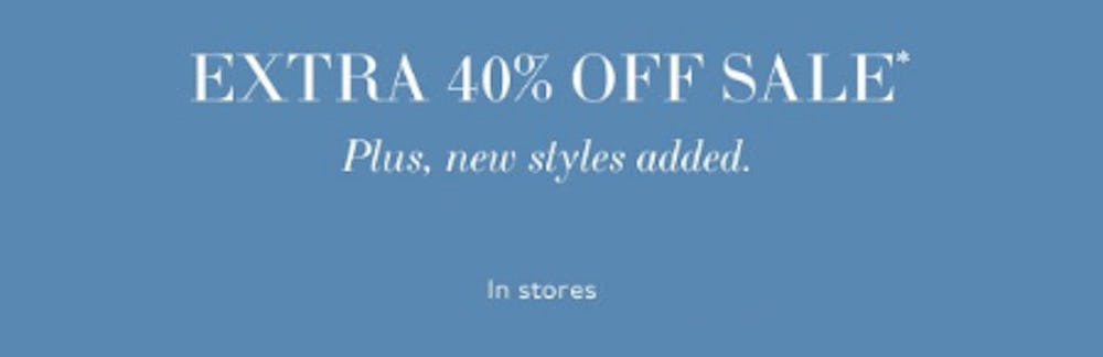 Extra 40% Off Sale