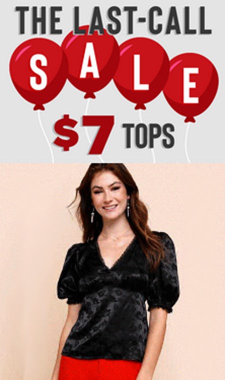 Clearance Tops $7 and Under from Francesca's
