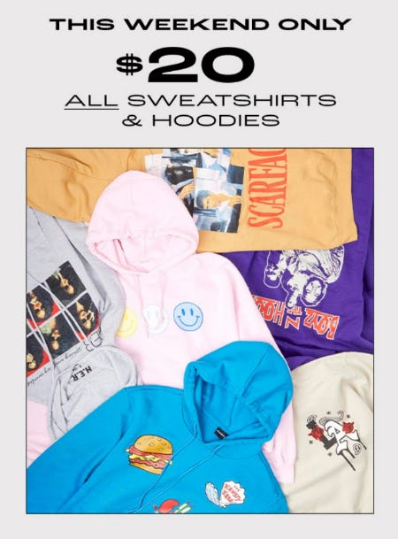 SouthPark Mall | Sales | rue21 - $20 All Sweatshirts & Hoodies