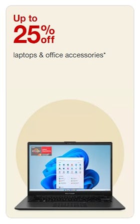 Up to 25% Off Laptops & Office Accessories