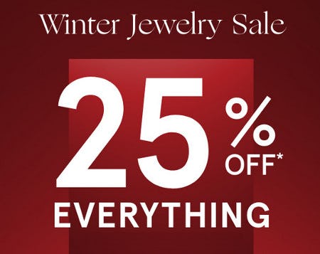 Winter Jewelry Sale: 25% Off Everything from Zales