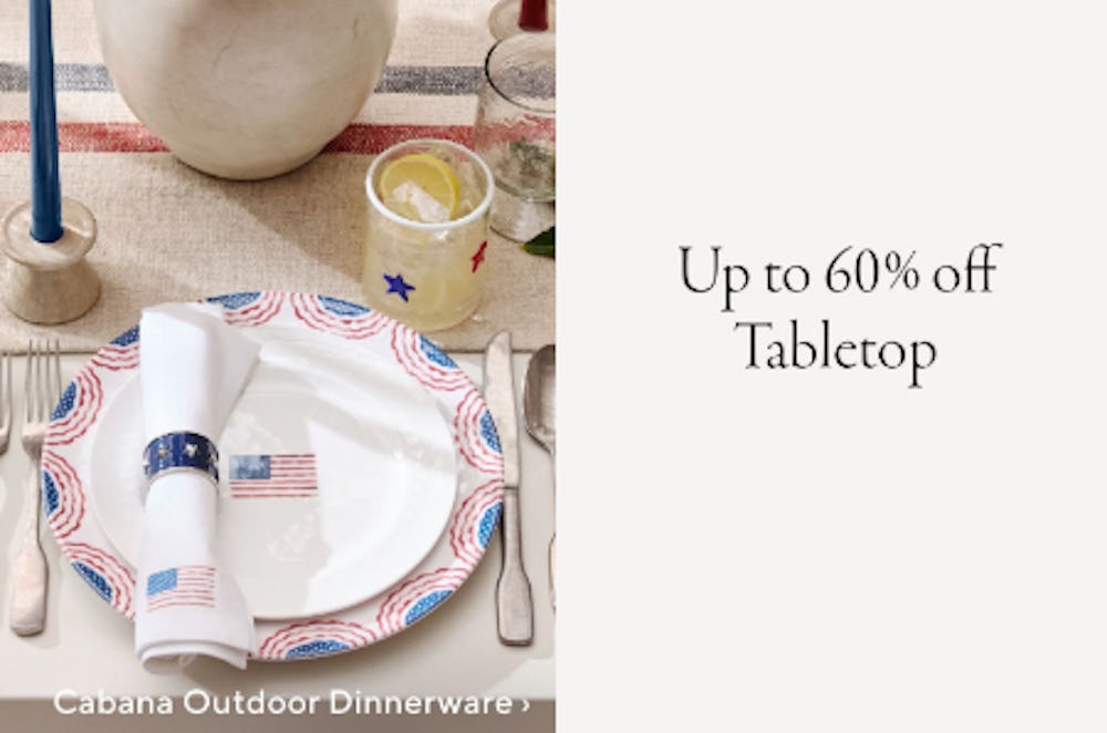 Up to 60% Off Tabletop