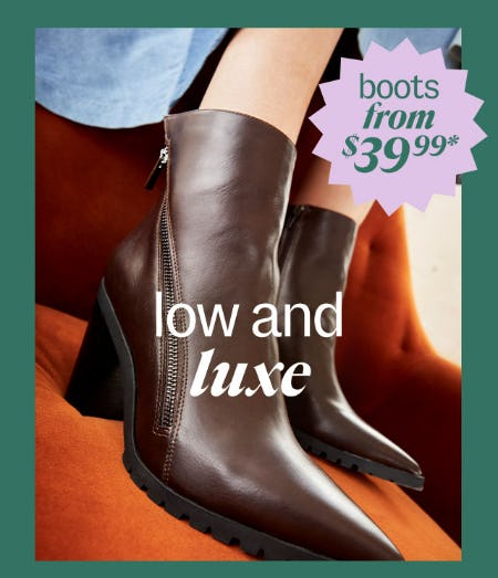 Boots from $39.99 from Marshalls