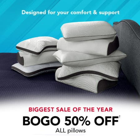 BOGO 50% Off All Pillows from Sleep Number