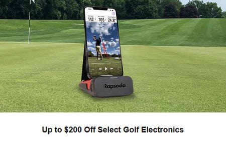 Up to $200 Off Select Golf Electronics