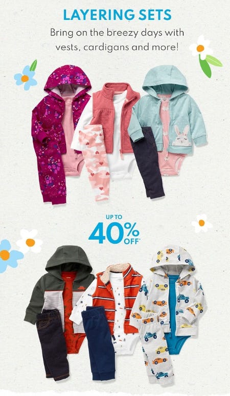 Up to 40% Off Layering Sets