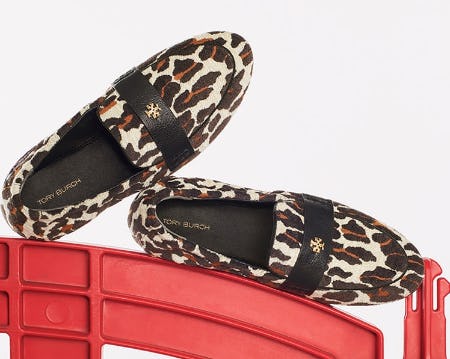 Our Classic Ballet Loafer now in Leopard from Tory Burch