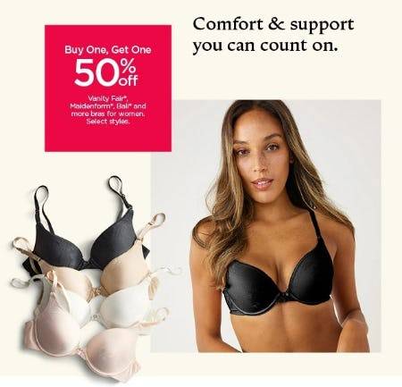 Imperial Valley Mall  Buy One, Get One 50% Off Vanity Fair, Maidenform,  Bali and More Bras For Women