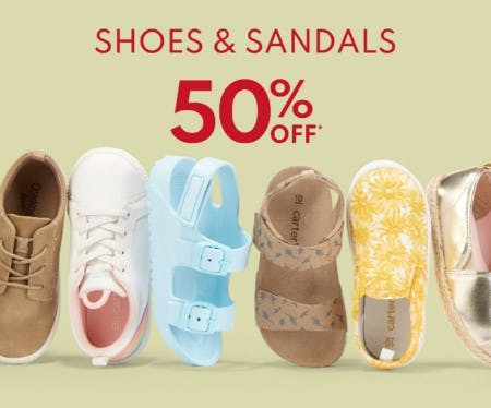 Shoes & Sandals 50% Off from Carter's