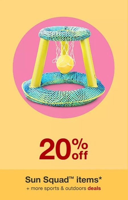 20% Off Sun Squad Items from Target