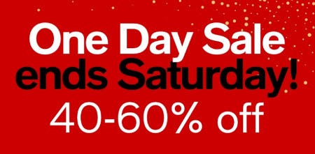One Day Sale: 40-60% Off from macy's