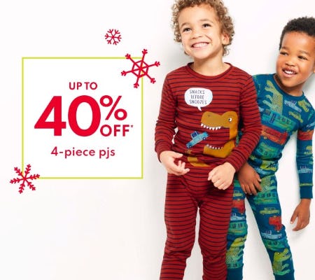 Up to 40% Off 4-Piece PJs from Carter's