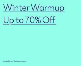 Winter Warmup Up to 70% Off