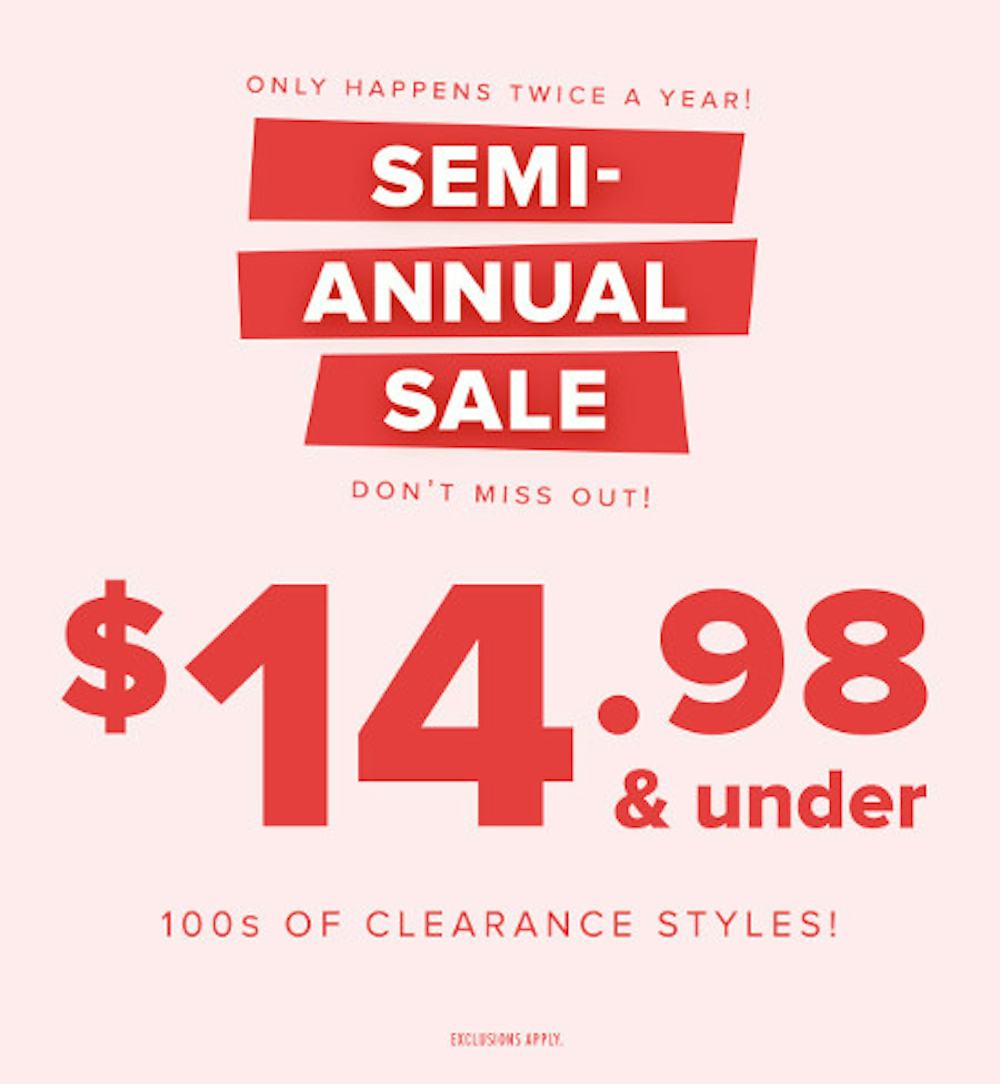 Semi-Annual Sale