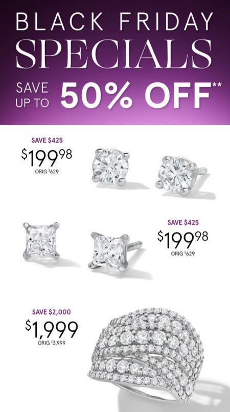 Black Friday Specials: Save up to 50% Off from Zales The Diamond Store