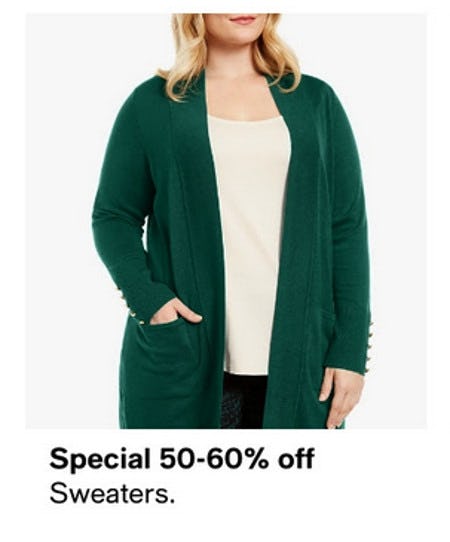 50-60% Off Sweaters from macy's