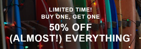 BOGO 50% Off (Almost!) Everything