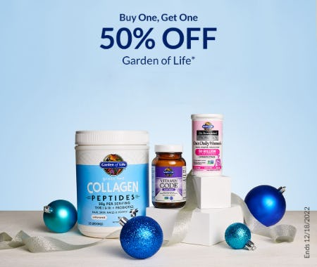 Buy One, Get One 50% Off Garden Of Life from The Vitamin Shoppe