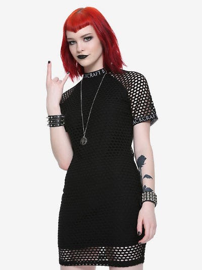 Blackcraft Fishnet Dress from Hot Topic