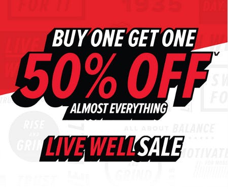 Buy One, Get One 50% Off Almost Everything