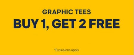 Graphic Tees Buy 1, Get 2 Free