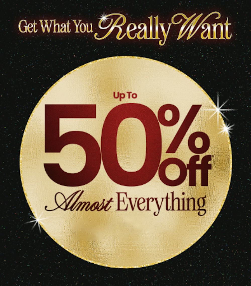 Up to 50% Off Almost Everything