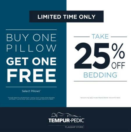 tempurpedic pillow buy one get one