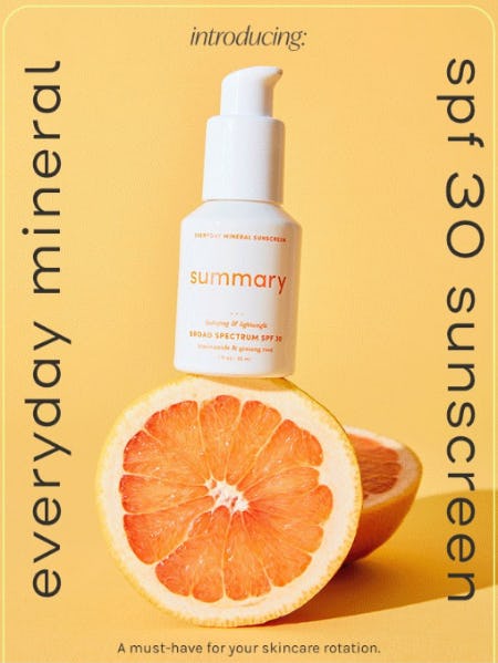 Introducing Everyday Mineral Face Sunscreen SPF 30