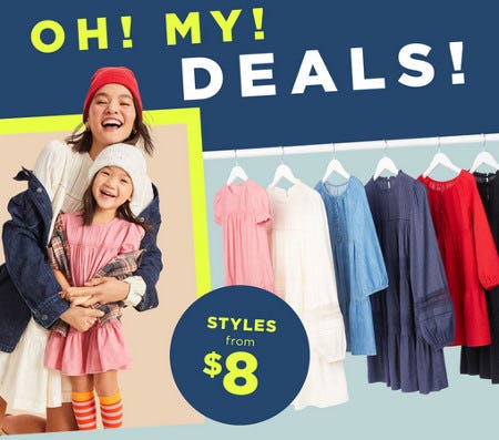 Styles From $8 from Old Navy