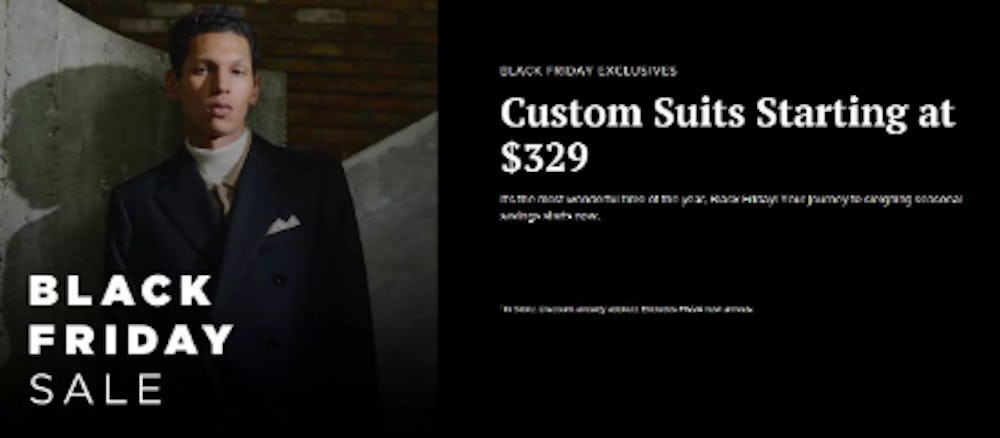 Custom Suits Starting at $329