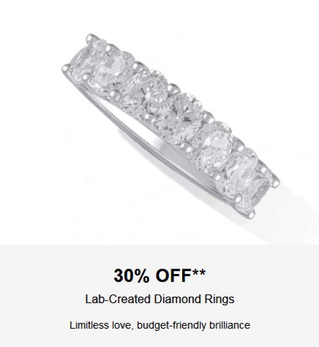 Lab created clearance diamond rings kay