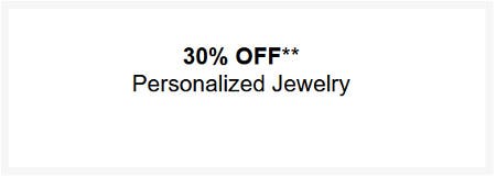 30% Off Personalized Jewelry from Kay Jewelers