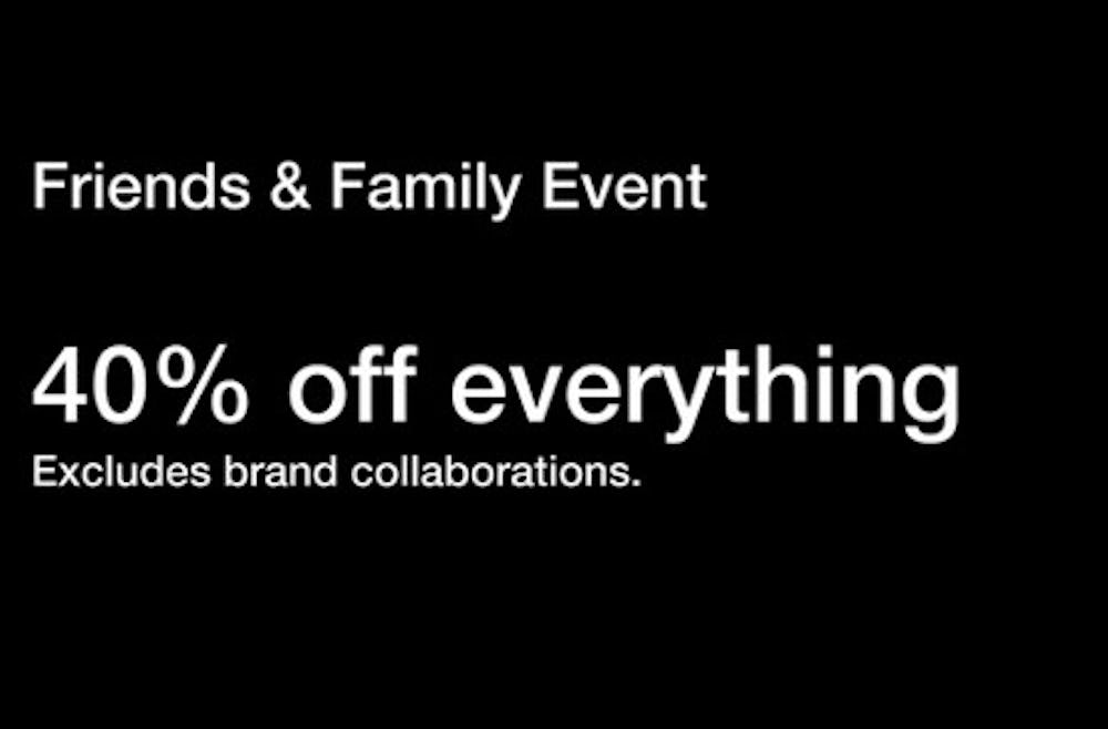 40% off Everything