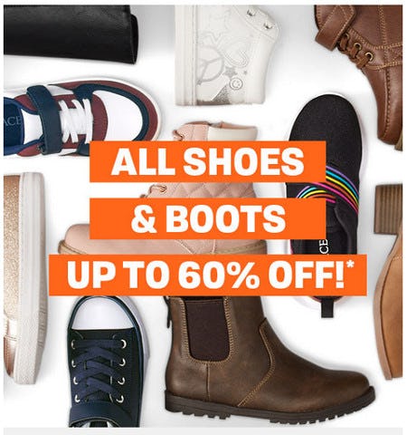 All Shoes and Boots Up to 60% Off from The Children's Place