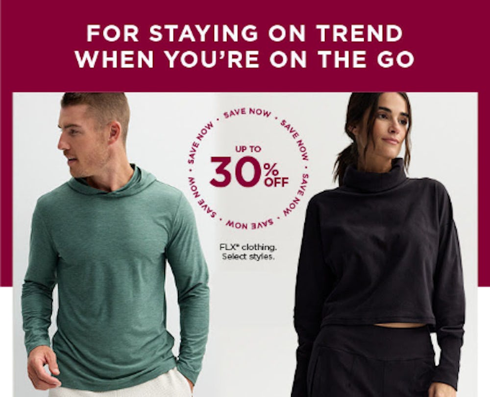 Up to 30% Off FLX Clothing