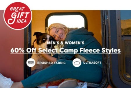 60% Off Select Camp Fleece Styles from Eddie Bauer