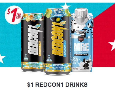 $1 REDCON1 Drinks from GNC