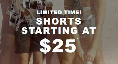 Shorts Starting at $25 from Hollister Co.
