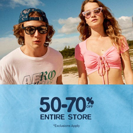 Shop Now! 50-70% Off at Aéropostale! from Aéropostale
