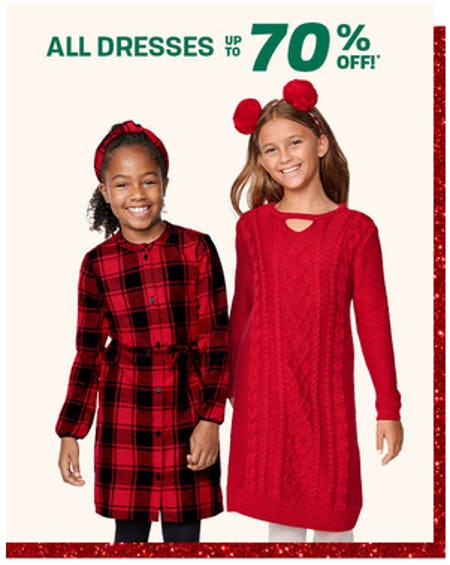All Dresses Up to 70% Off from The Children's Place Gymboree