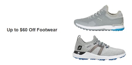 Up to $60 Off Footwear from Golf Galaxy