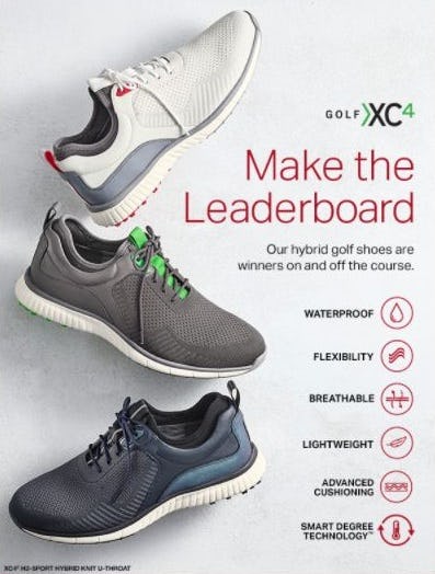 New XC4® Golf from Johnston & Murphy