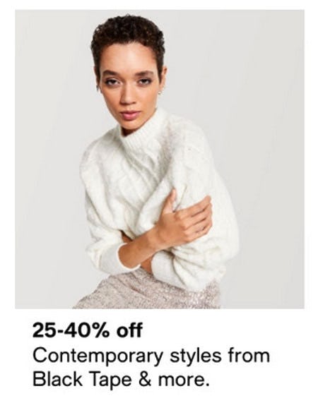 25-40% Off Contemporary Styles From Black Tape and More from macy's