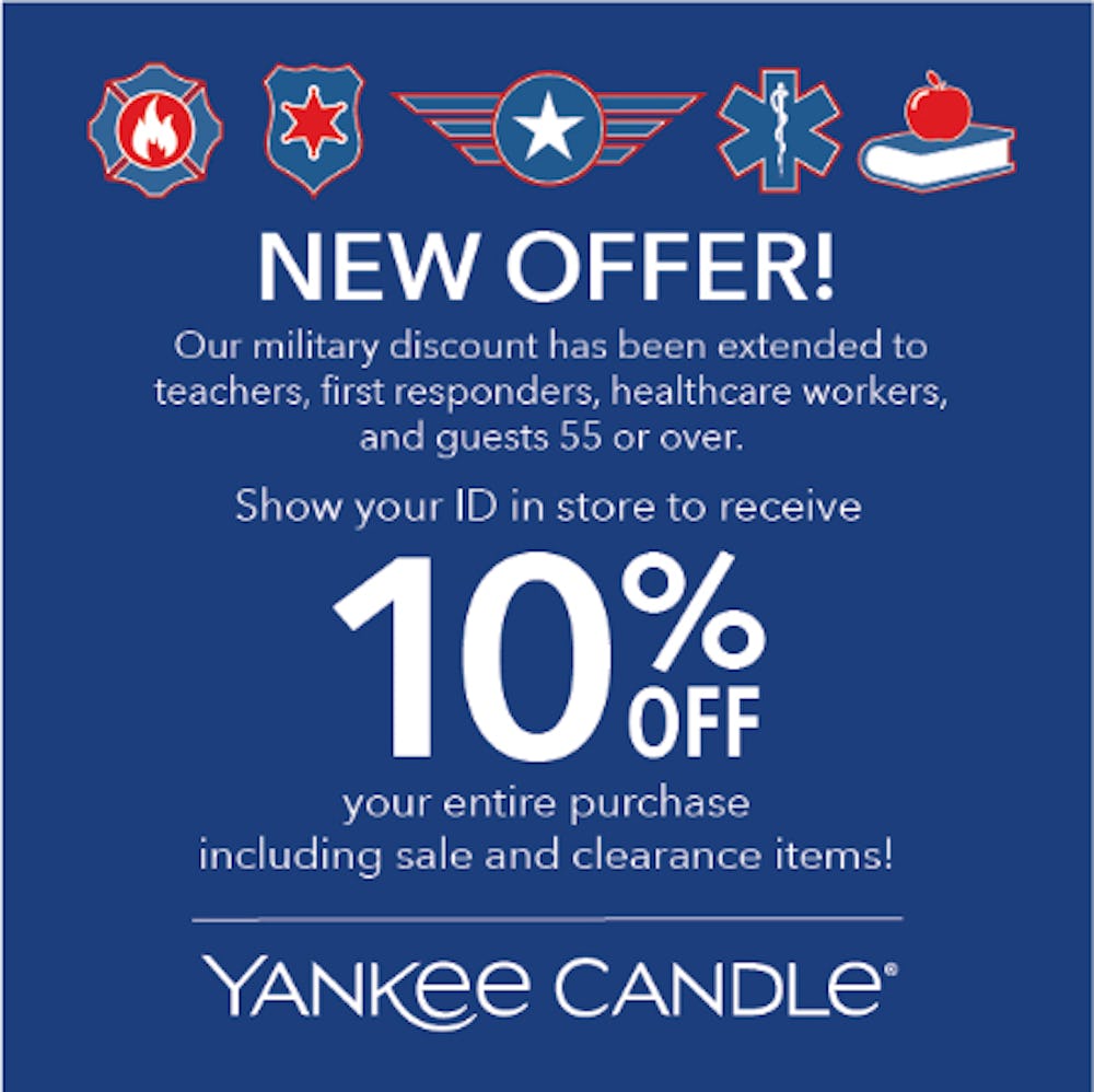 Yankee Candle Military and Service Member Discount