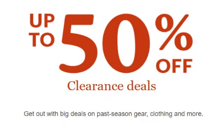 Up to 50% Off Clearance Deals