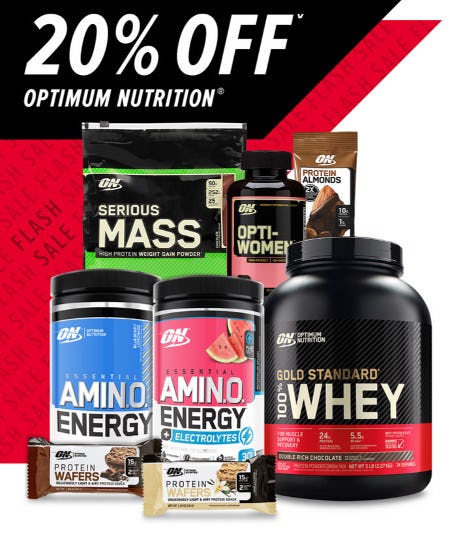 20% Off Optimum Nutrition from GNC